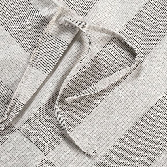 Nate Berkus Signature Broken Dobby Stripe Full/Queen Duvet Cover Set Pearl - NWT - Picture 6 of 6